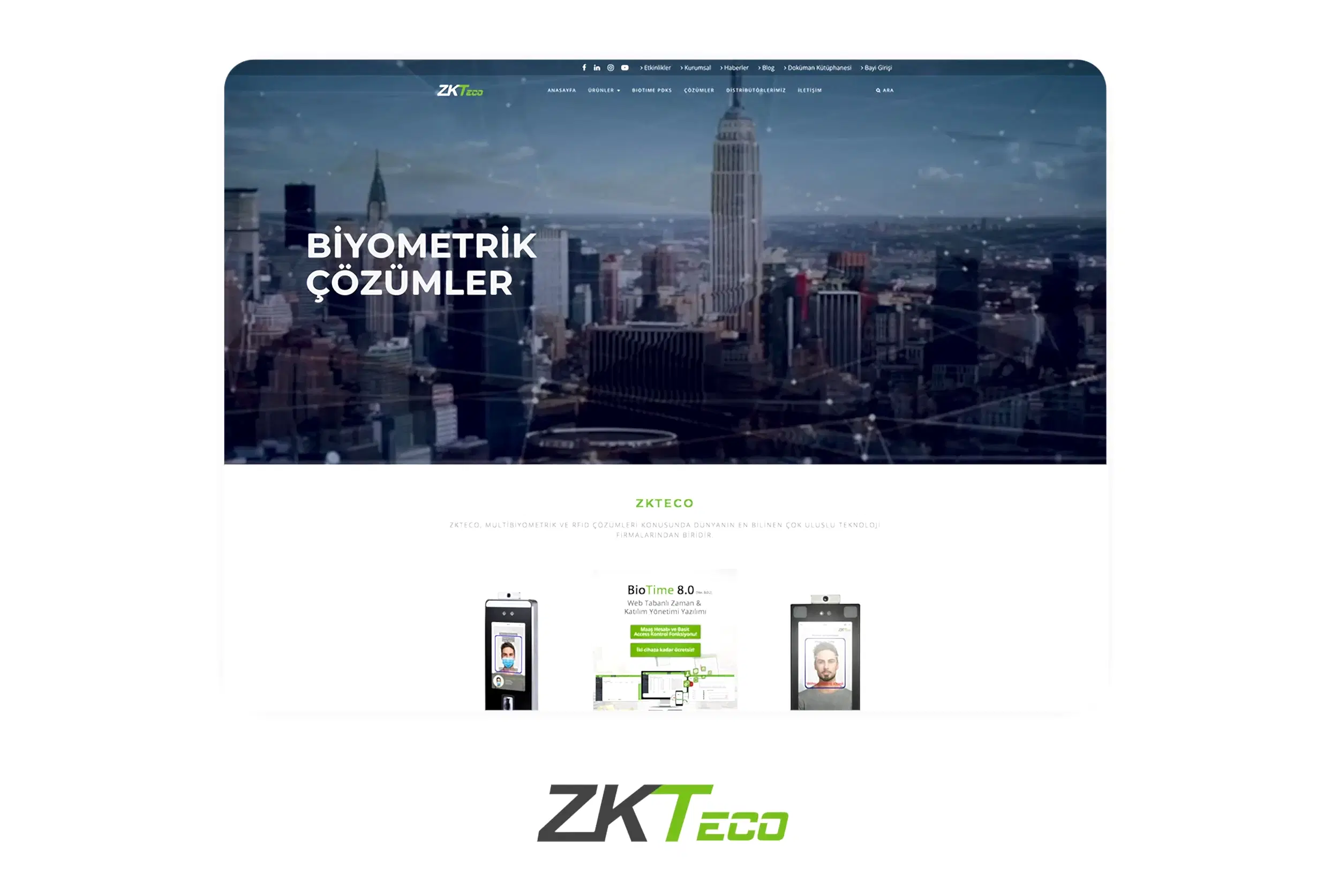 Web Design and Coding Service | ZKTECO