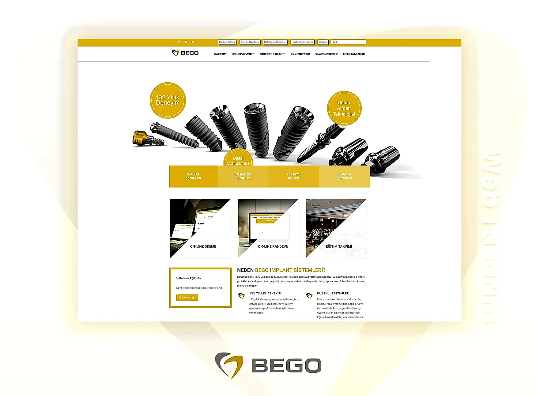 Bego Implant - Web Sitesi Yenileme