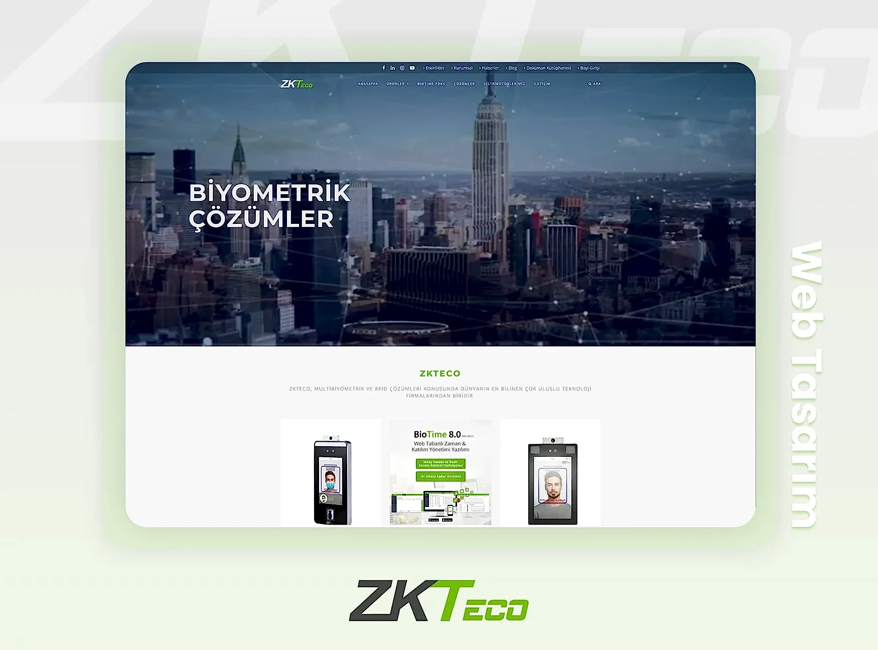 ZKTeco - Web Tasarım ve Kodlama